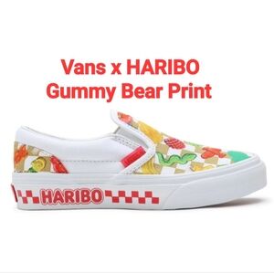 Vans X HARIBO Gummy Print Classic Slip On Canvas Unisex Sneaker Sz 2